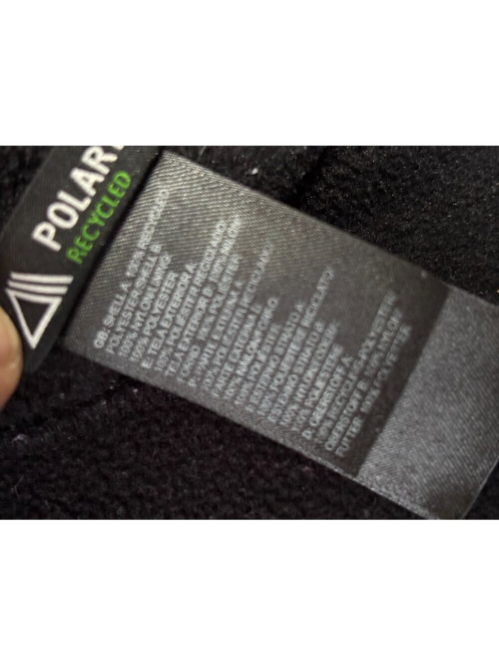 The North Face Womens Denali Fleece Jacket M Black Full Zip Breast Cancer Logo - Picture 4 of 5